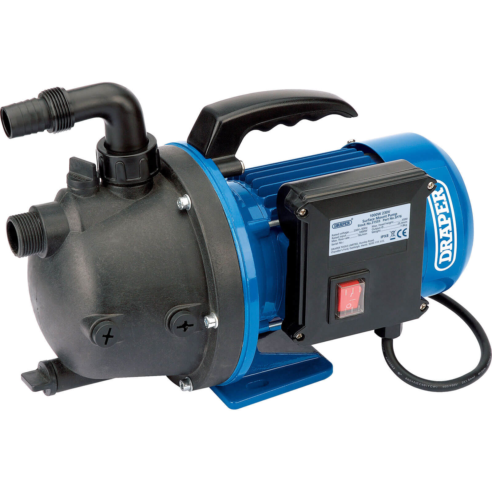 Draper Sp53 Surface Water Pump 240v