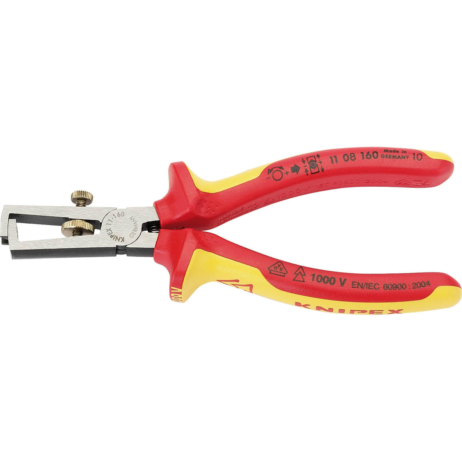 Photo of Knipex Vde Insulated Wire Stripping Pliers 160mm