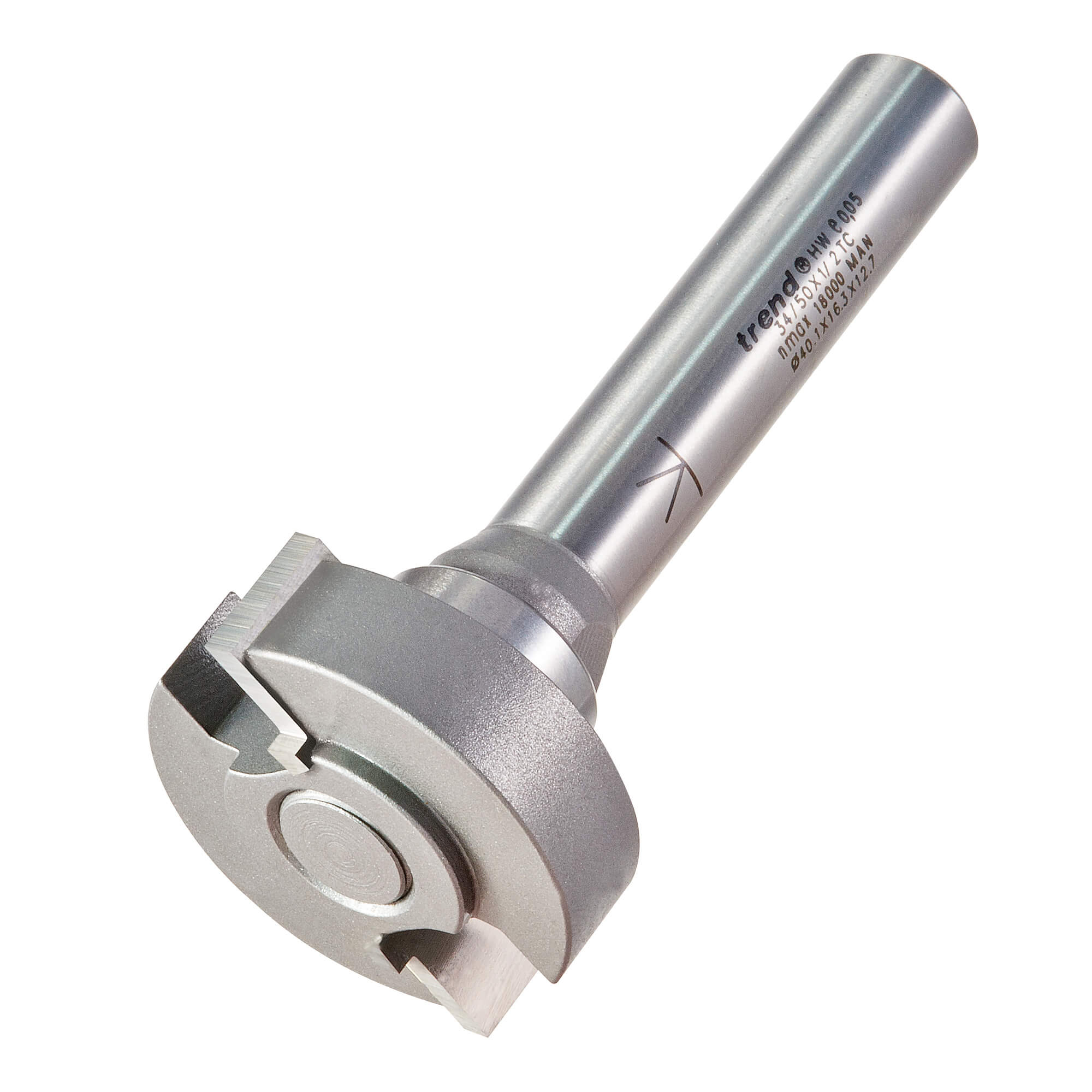 Photo of Trend Espagnolette Bearing Mounted Router Cutter 40mm 16.3mm 1/2