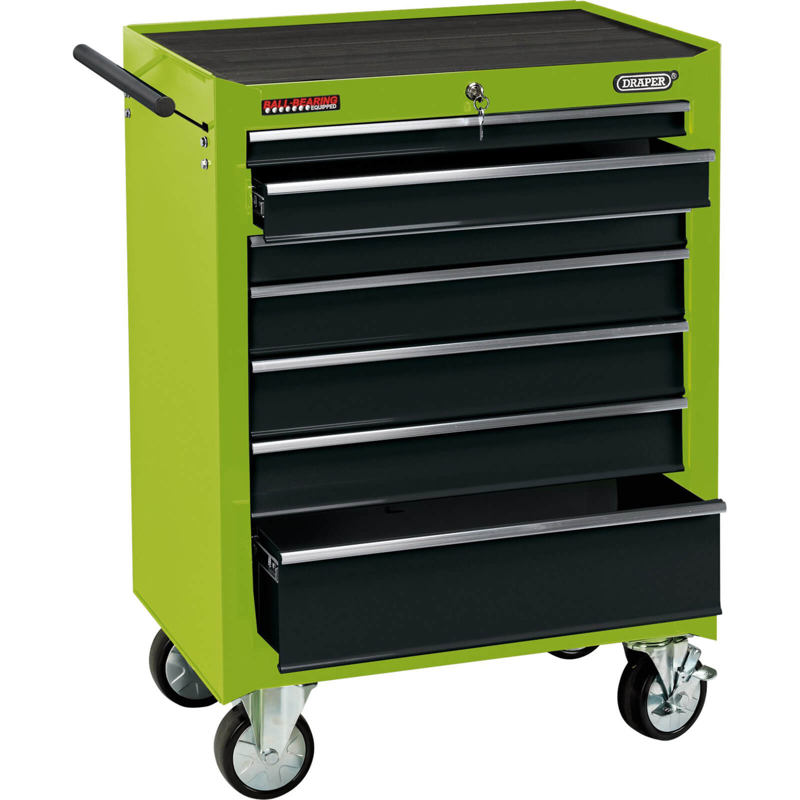 Photo of Draper 7 Drawer Tool Roller Cabinet Green