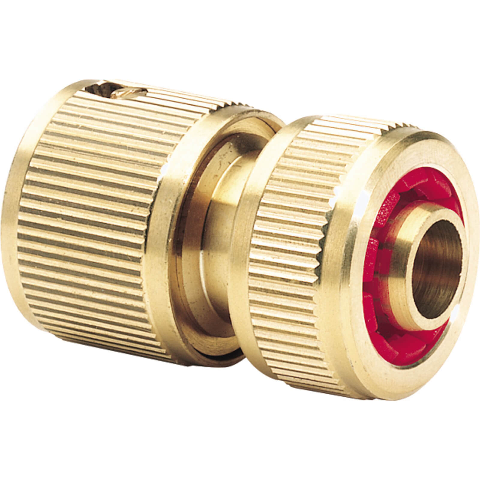 Photo of Draper Expert Brass Waterstop Hose Pipe Connector 1/2