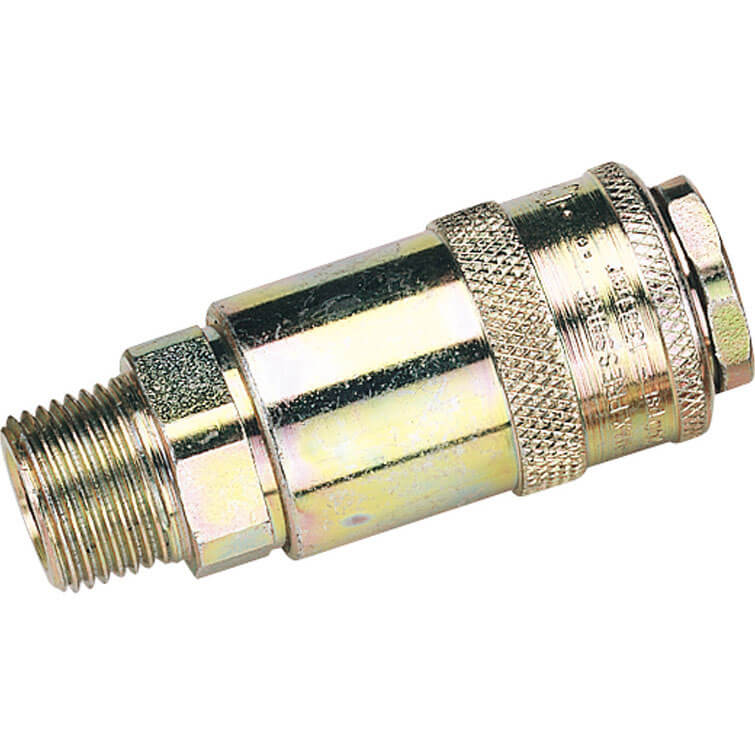 Photo of Draper Pcl Airflow Air Line Coupling Bspt Male Thread 3/8