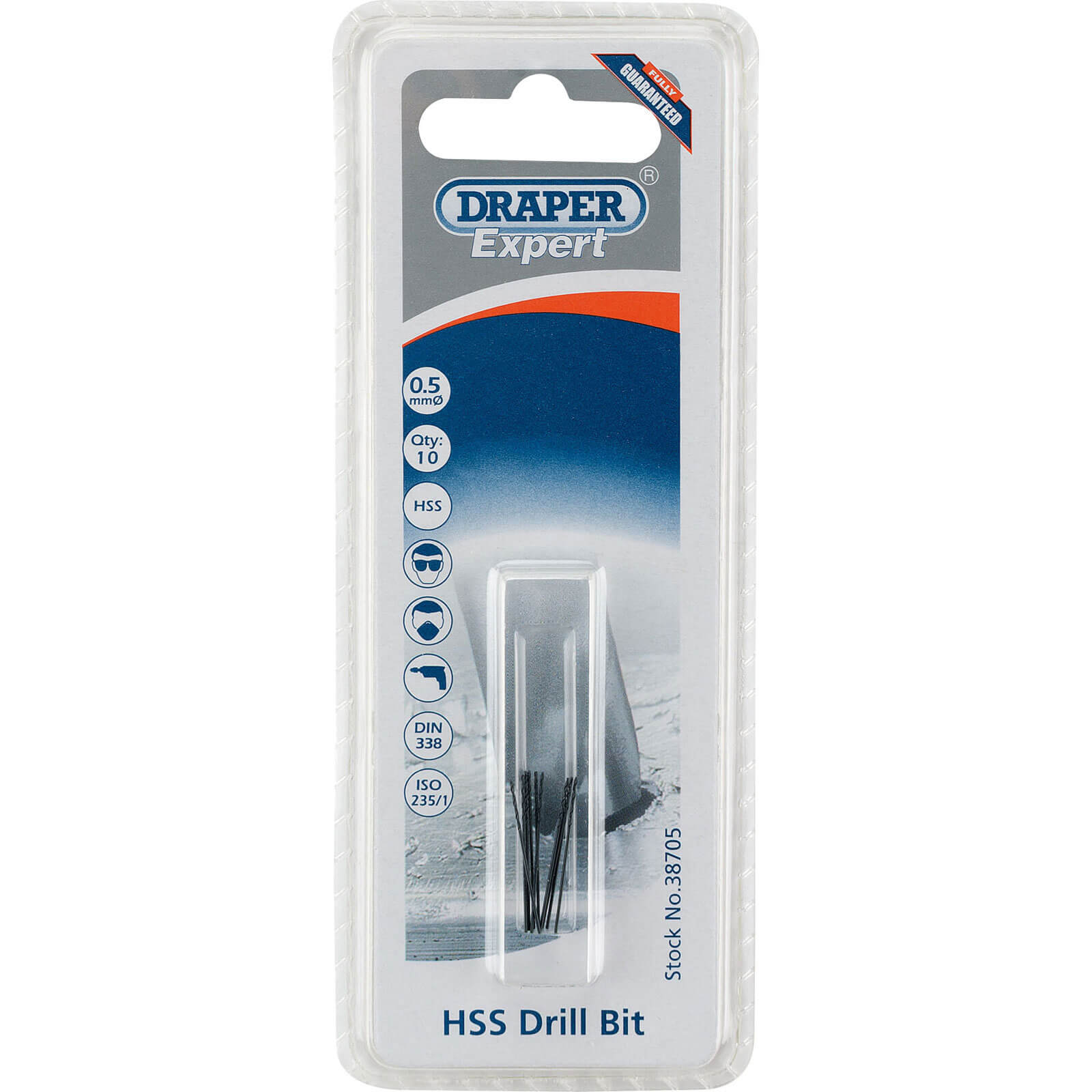 Photo of Draper Expert Hss Drill Bit 0.5mm Pack Of 10