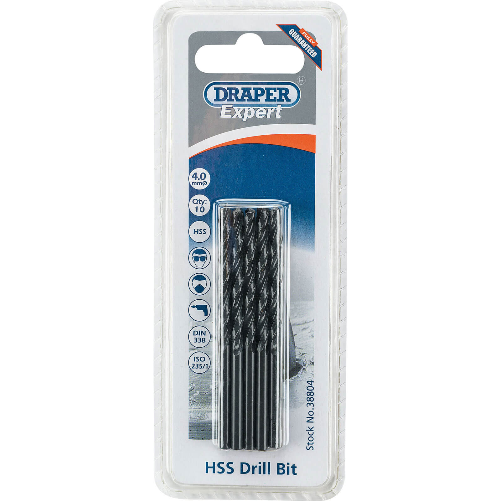 Photo of Draper Expert Hss Drill Bit 4mm Pack Of 10