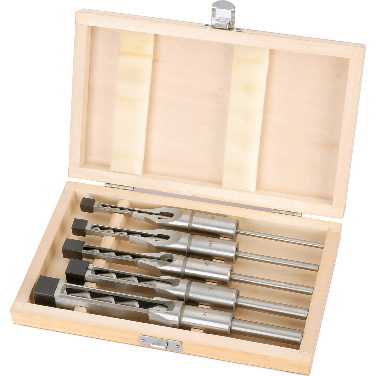 Photo of Draper 5 Piece Hollow Square Mortice Chisel And Bit Set
