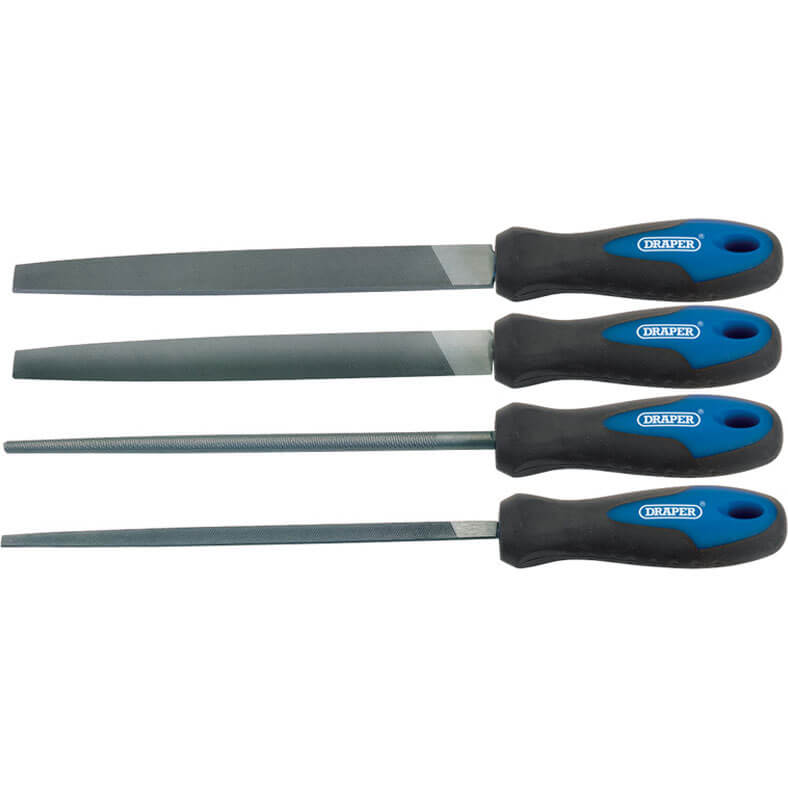 Photo of Draper 4 Piece Soft Grip Engineers File Set