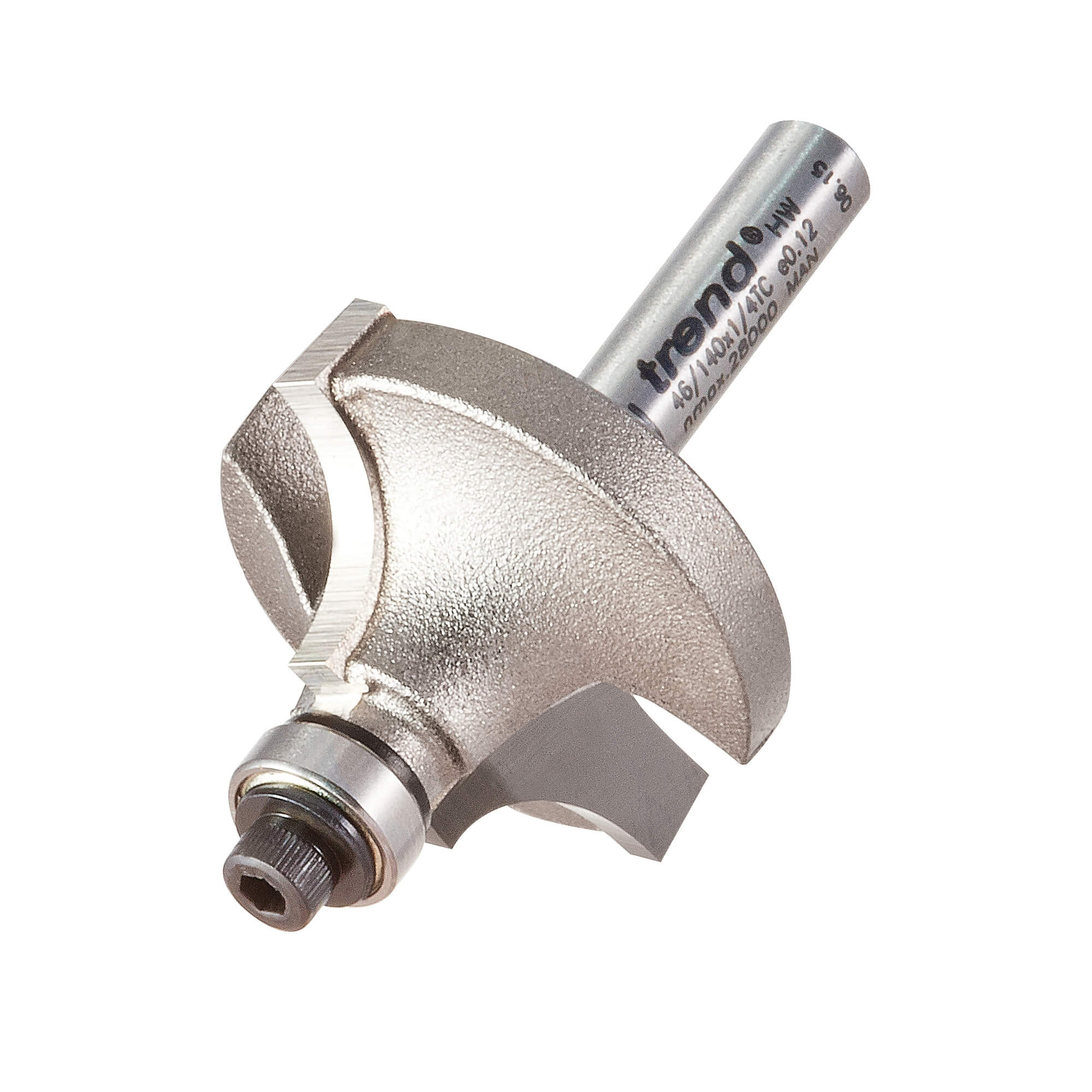 Photo of Trend Bearing Guided Ovolo And Round Router Cutter 32mm 16mm 1/4