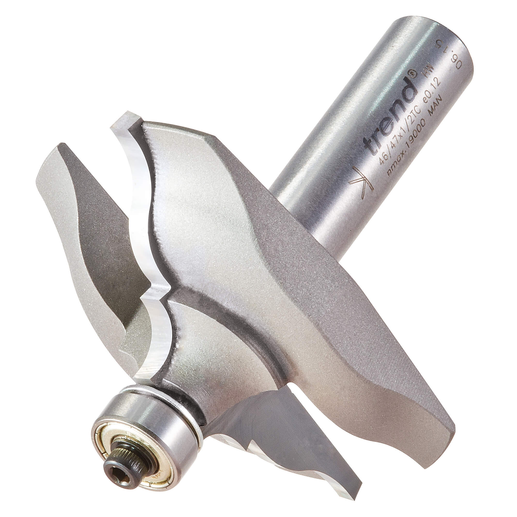 Photo of Trend Elegant Mould Bearing Guided Router Cutter 63mm 20mm 1/2