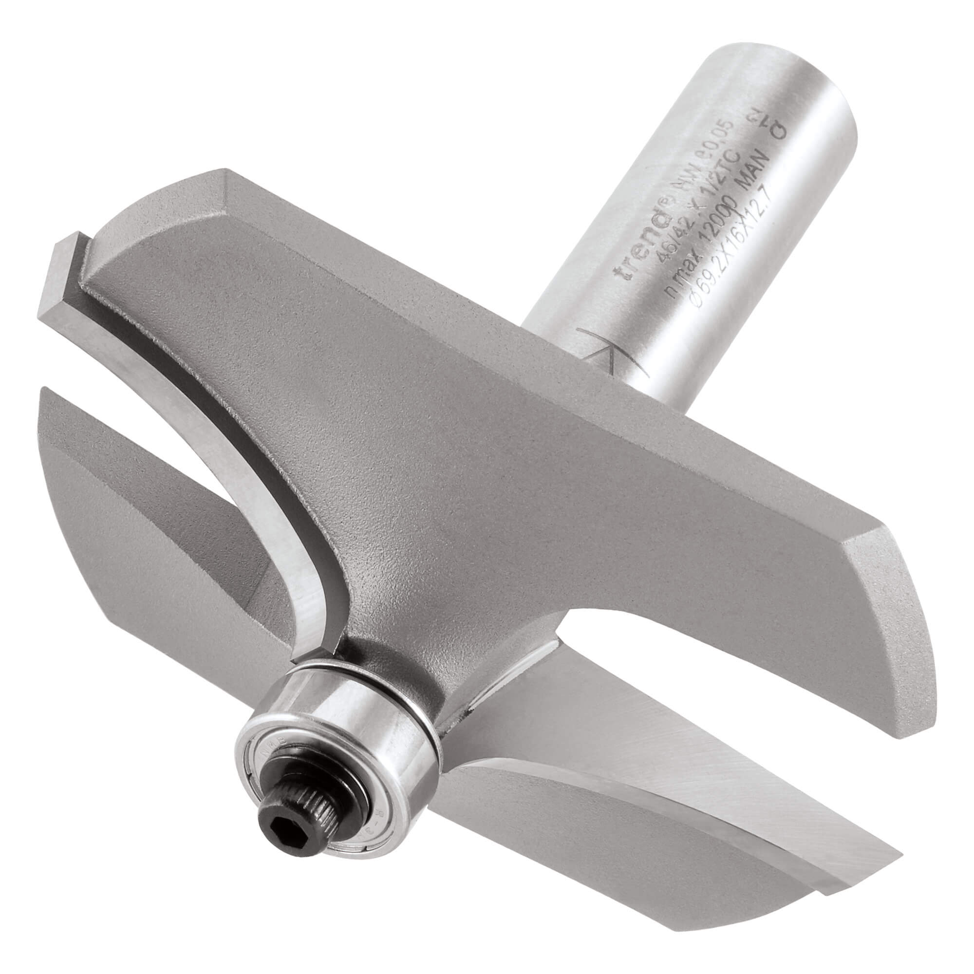 Photo of Trend Bearing Guided Thumb And Hand Mould Router Cutter 69.2mm 16mm 1/2