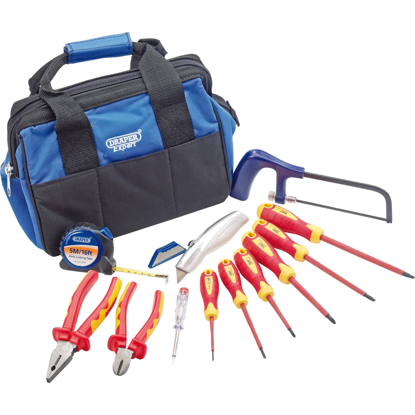 Draper 13 Piece Professional Electricians Tool Kit Tool Kits