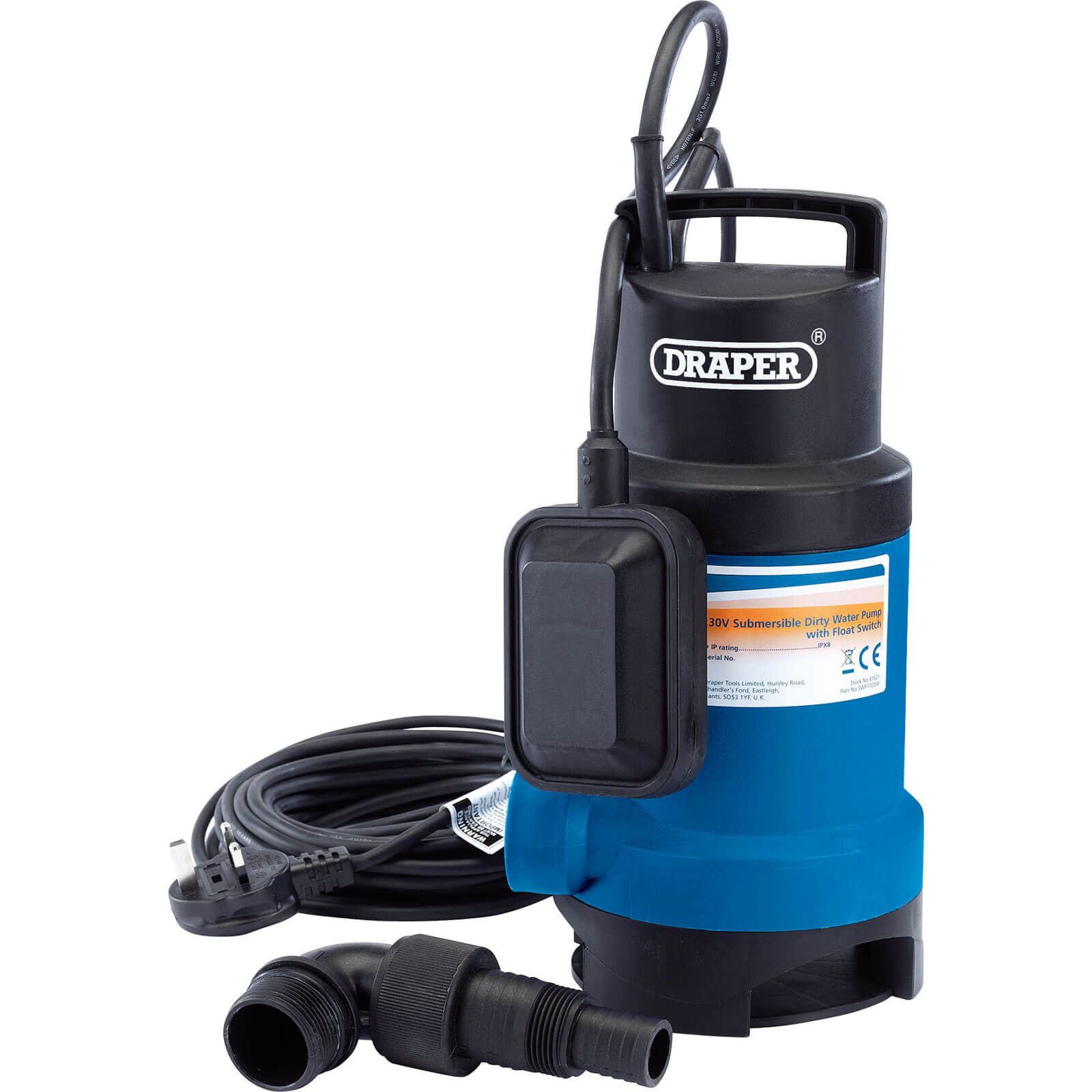 Photo of Draper Swp170dw Submersible Dirty Water Pump 240v