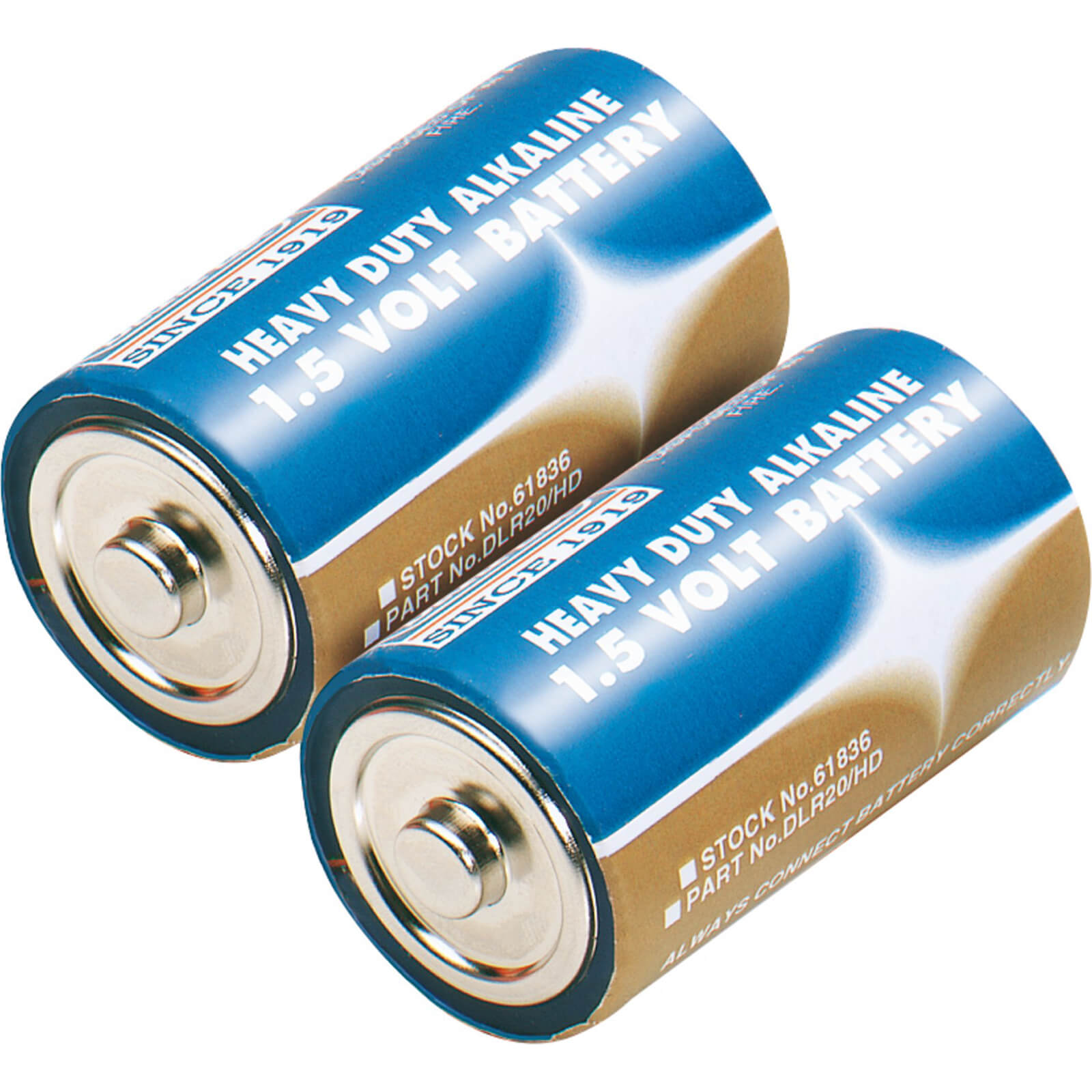 Photo of Draper Heavy Duty D Alkaline Batteries Pack Of 2