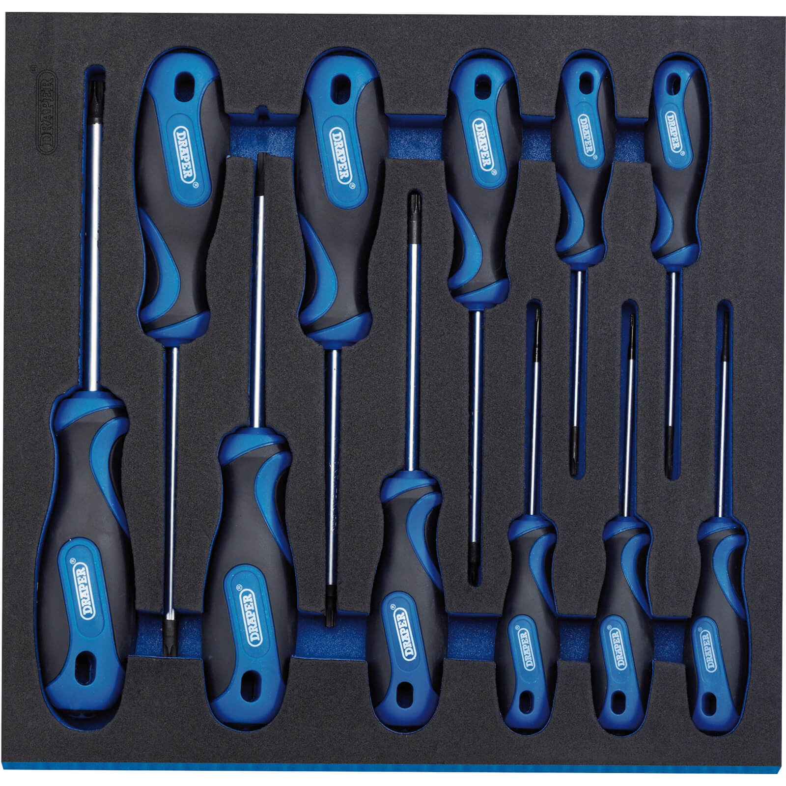 Photo of Draper 11 Piece Torx Security Soft Grip Screwdriver Set In Eva Insert Tray