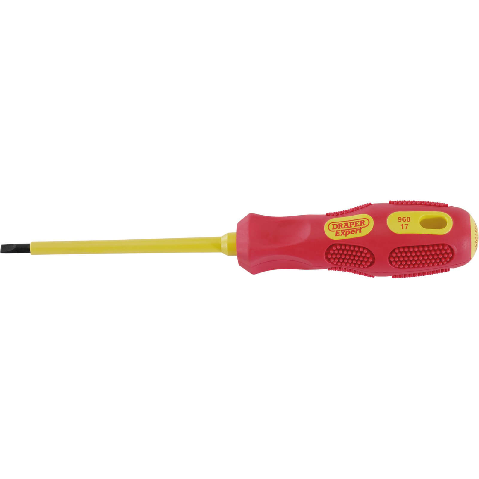 Photo of Draper Expert Vde Insulated Parallel Slotted Screwdriver 4mm 100mm