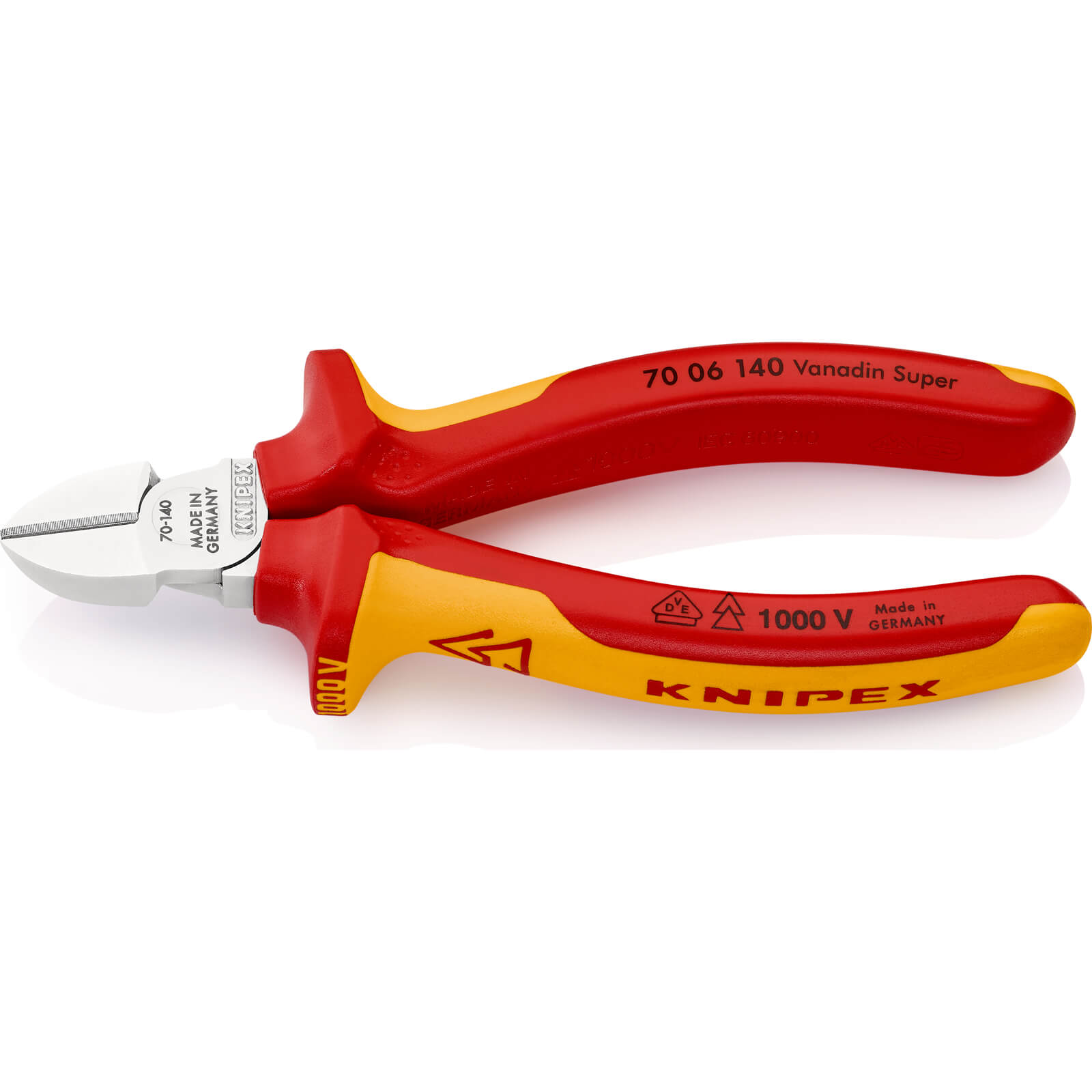 Photo of Knipex 70 06 Vde Insulated Diagonal Cutting Pliers 140mm