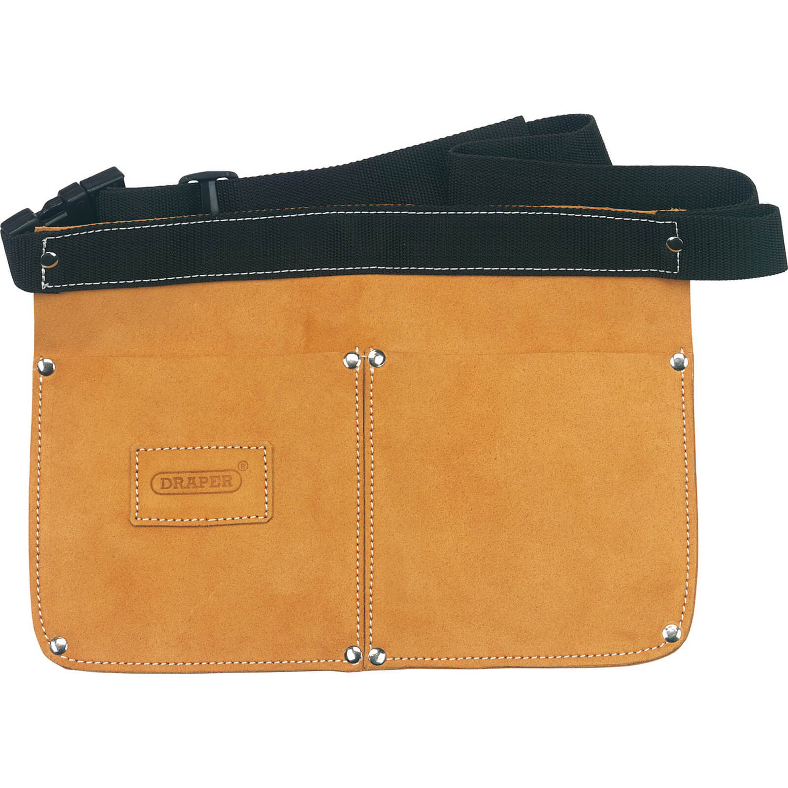 Photo of Draper Double Pocket Leather Nail Pouch