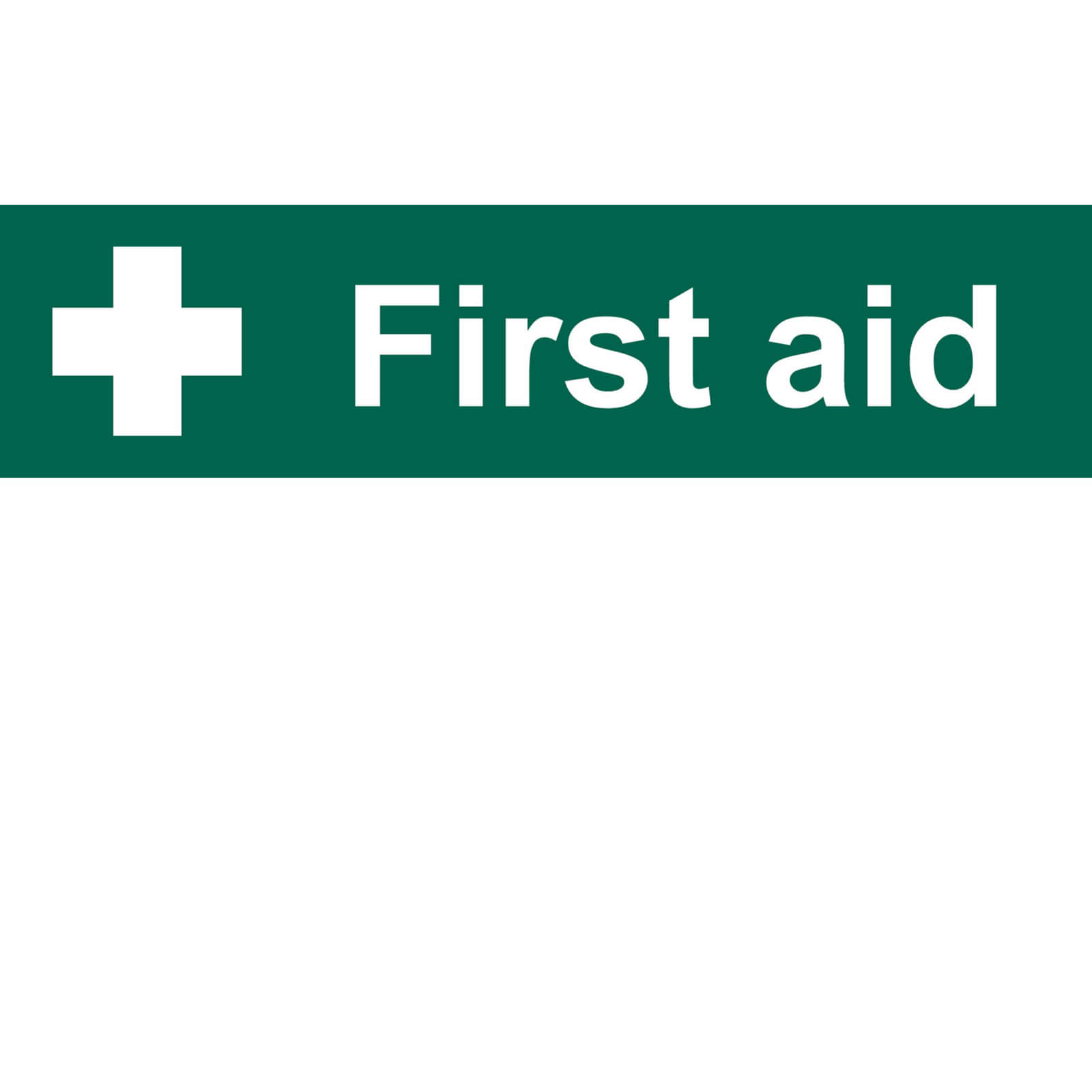 Photo of Draper First Aid Sign 200mm 50mm Standard