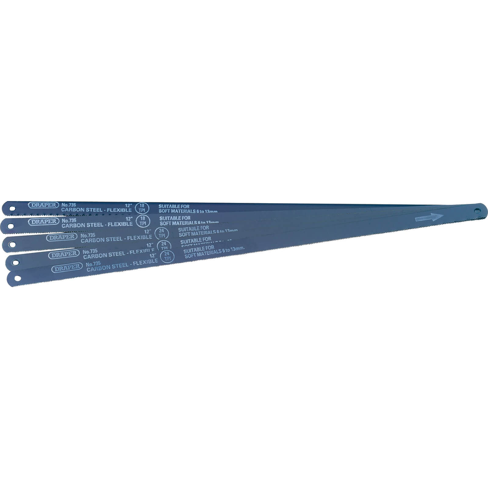 Photo of Draper Flexible Carbon Steel Hacksaw Blades 12