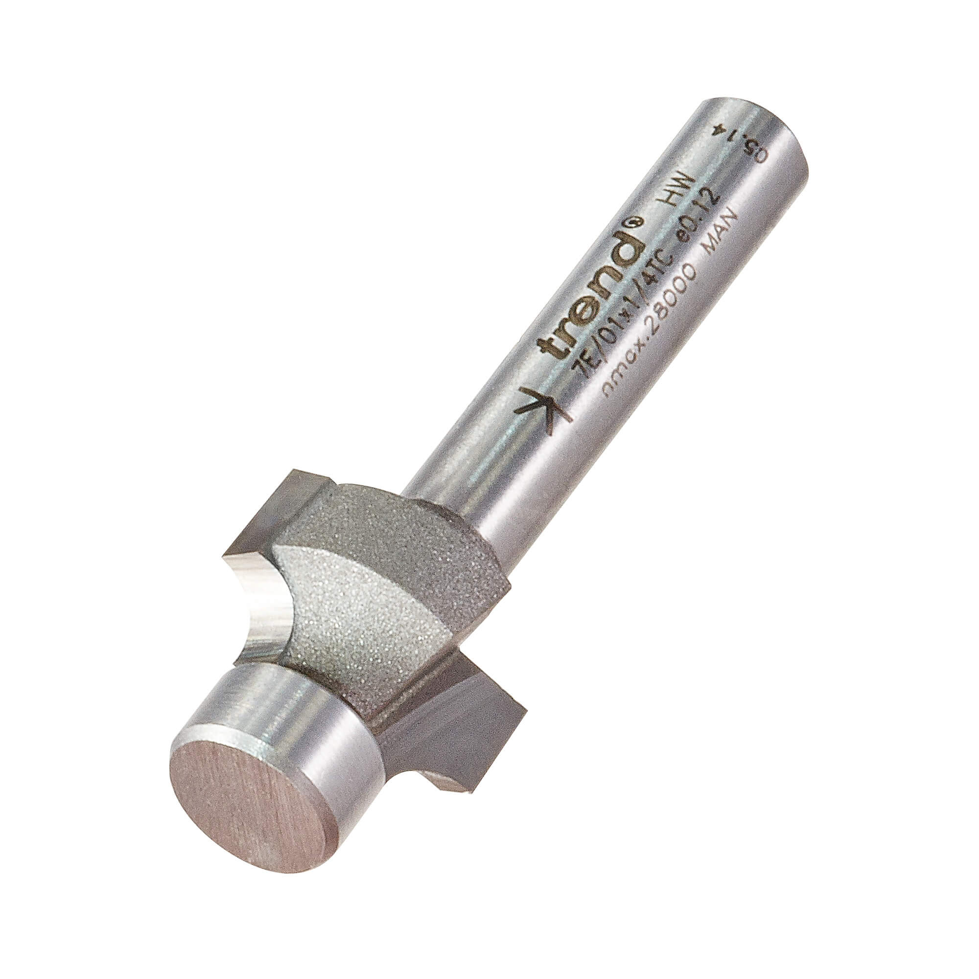 Photo of Trend Pin Guided Round Over Router Cutter 15mm 9.5mm 1/4