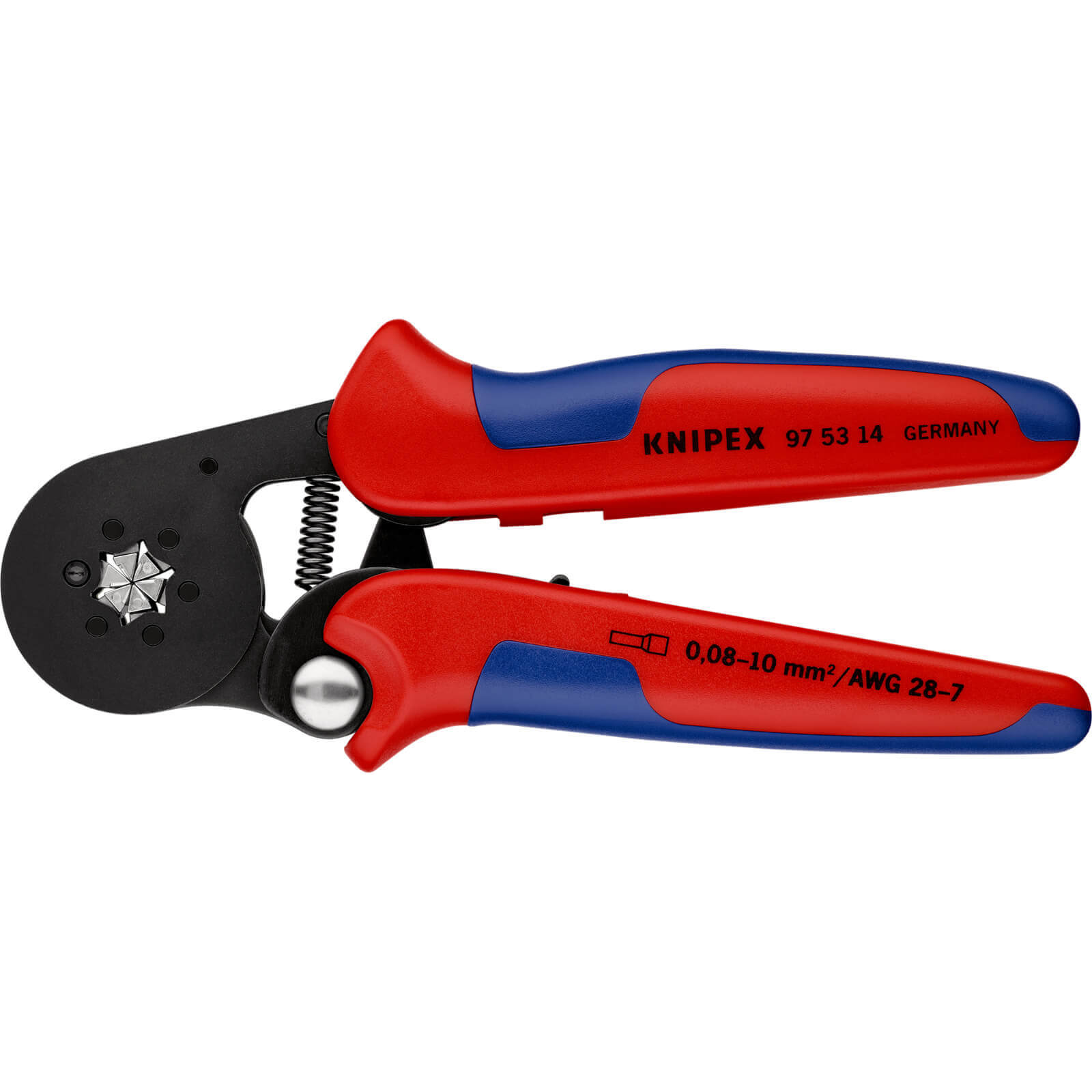 Photo of Knipex 97 53 Lateral Access Self Adjusting Crimping Pliers