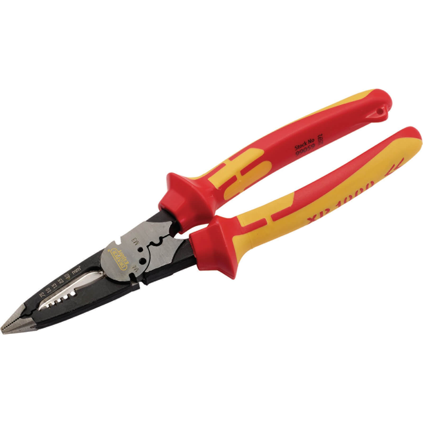 Photo of Draper Xp1000 Vde Insulated Tethered Multi Purpose Pliers 200mm