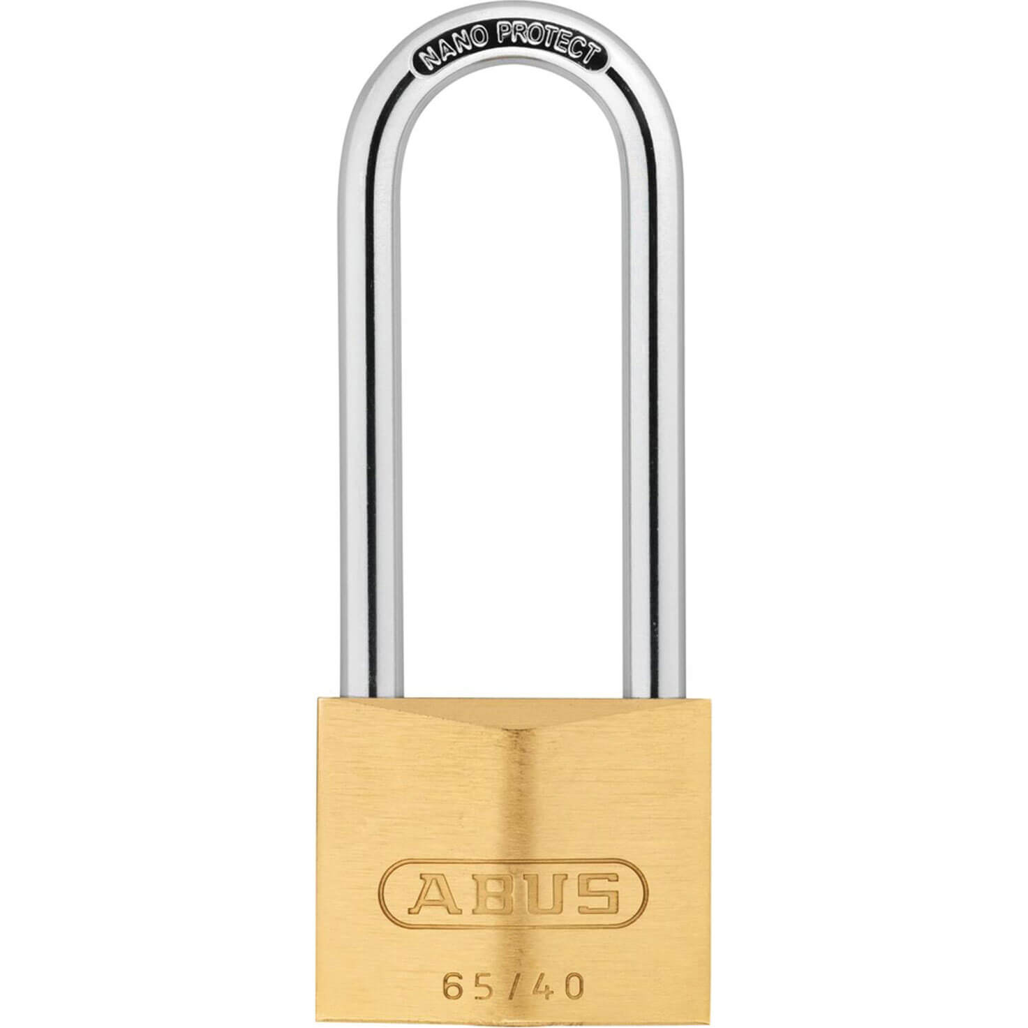 Photo of Abus 65 Series Brass Padlock With 63mm Long Shackle 40mm Extra Long