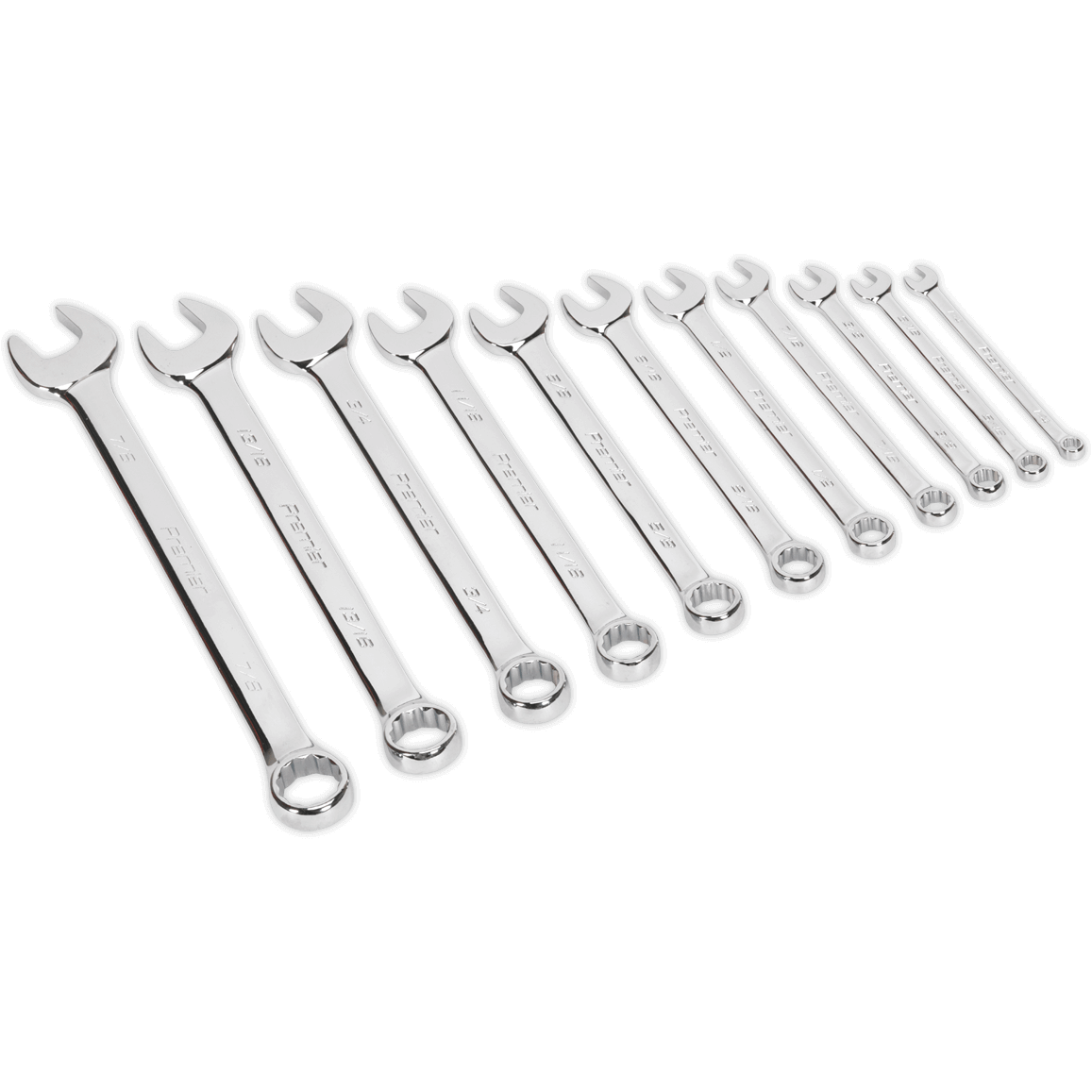 Sealey 11 Piece Combination Spanner Set Imperial 