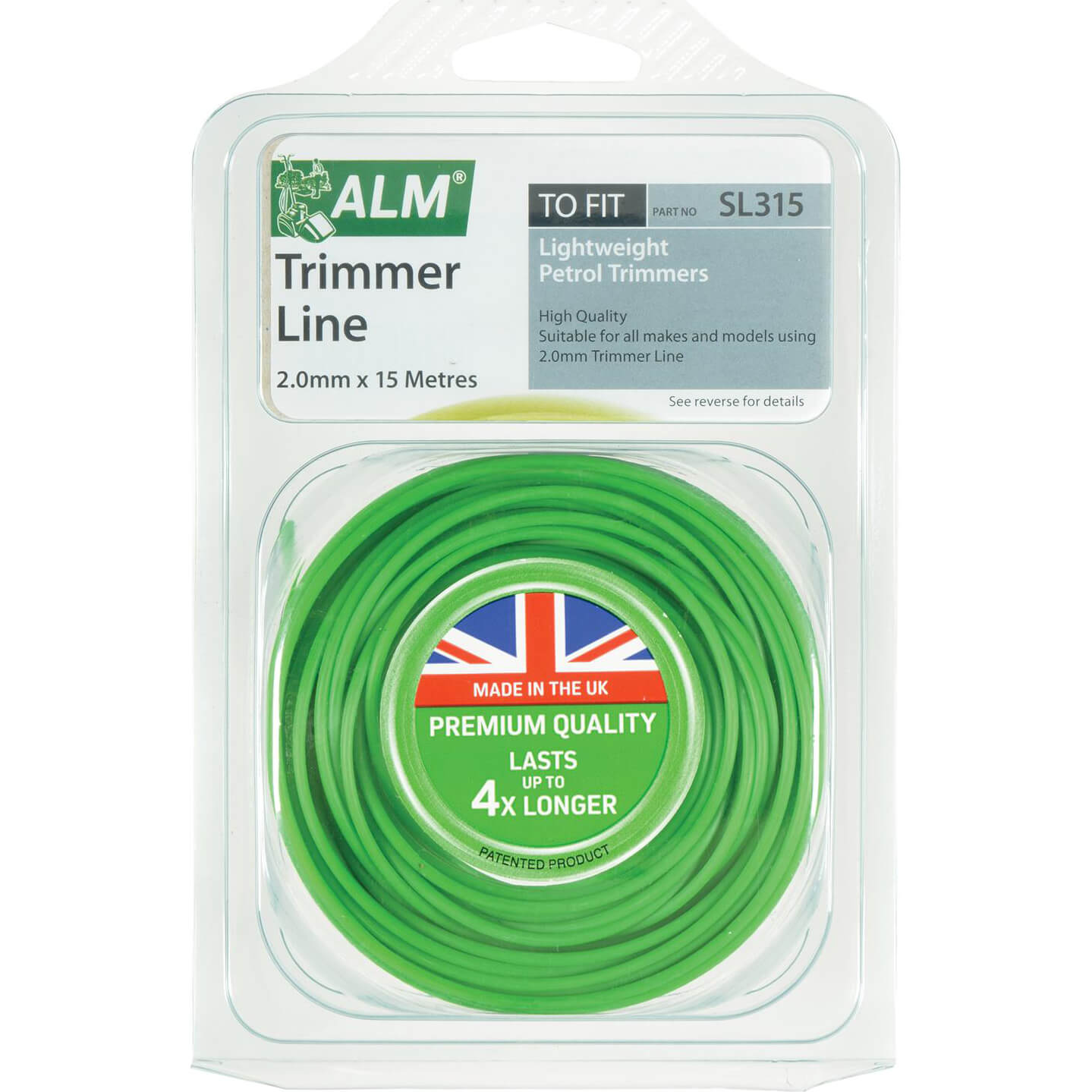 Photo of Alm Sl315 Light Duty Petrol Grass Trimmer Line 2mm 15m