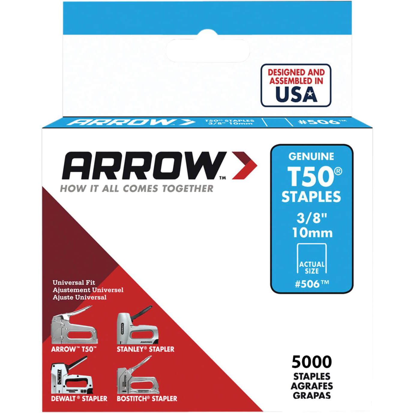 Photo of Arrow T50 Staples 10mm Pack Of 5000