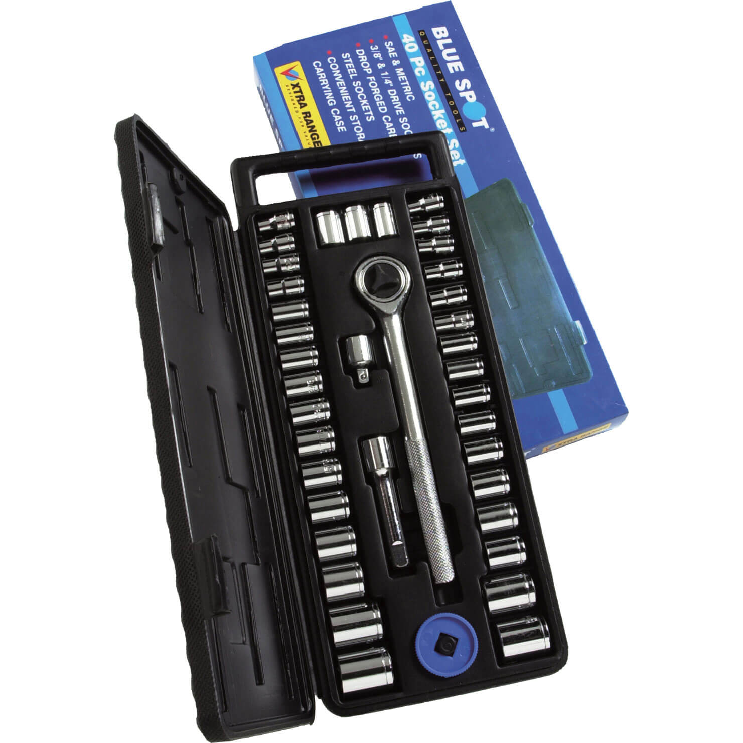 Photo of Bluespot 40 Piece Combination Drive Hex Socket Set Metric And Imperial Combination