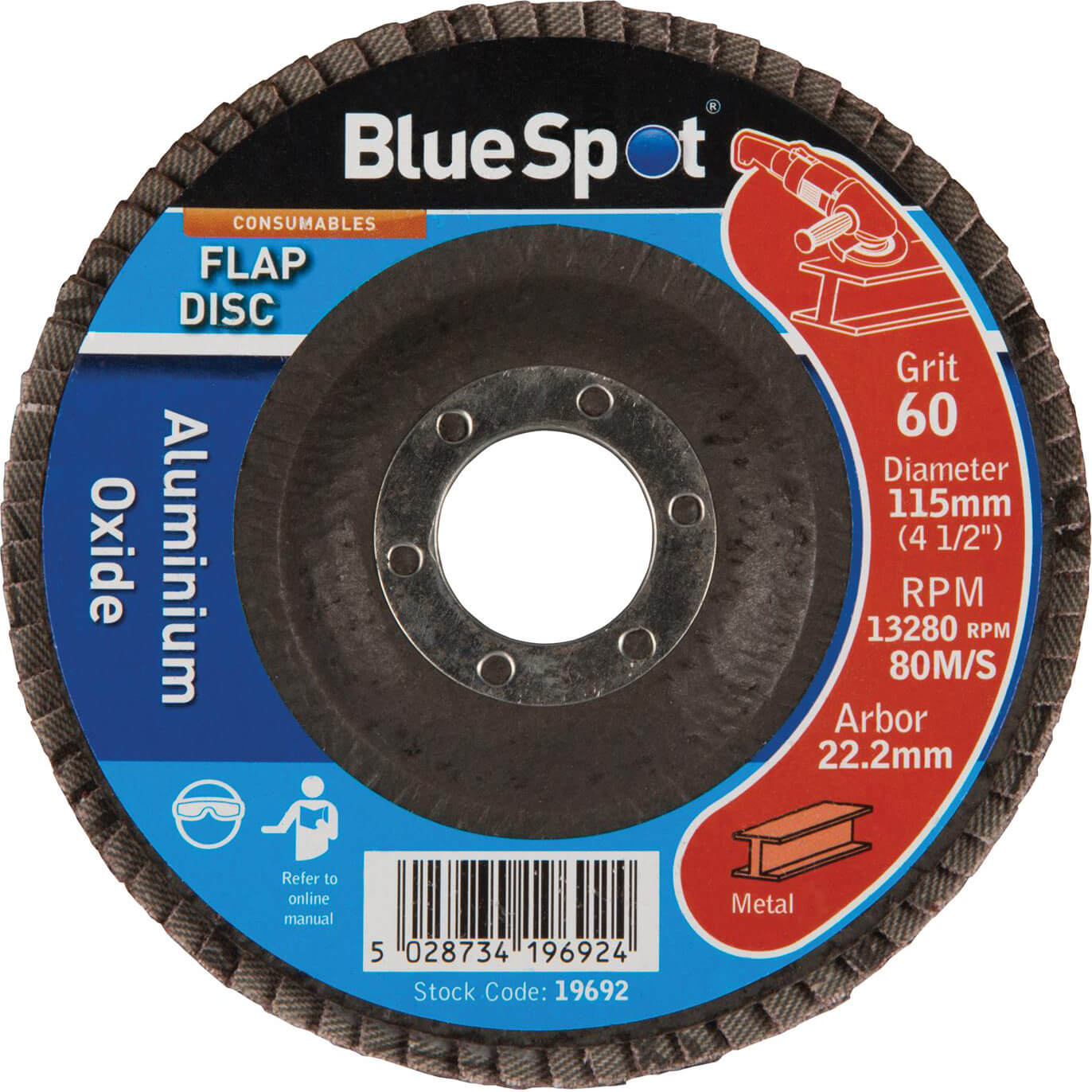 Photo of Bluespot Flap Disc 115mm 115mm 60g