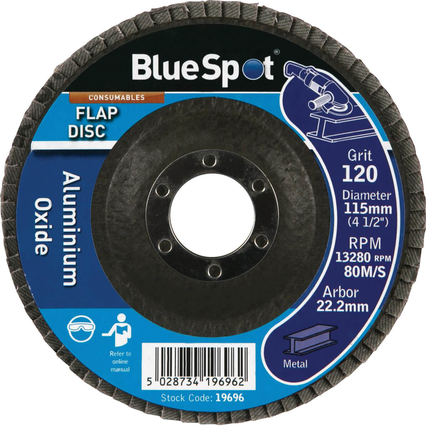 Photo of Bluespot Flap Disc 115mm 115mm 120g