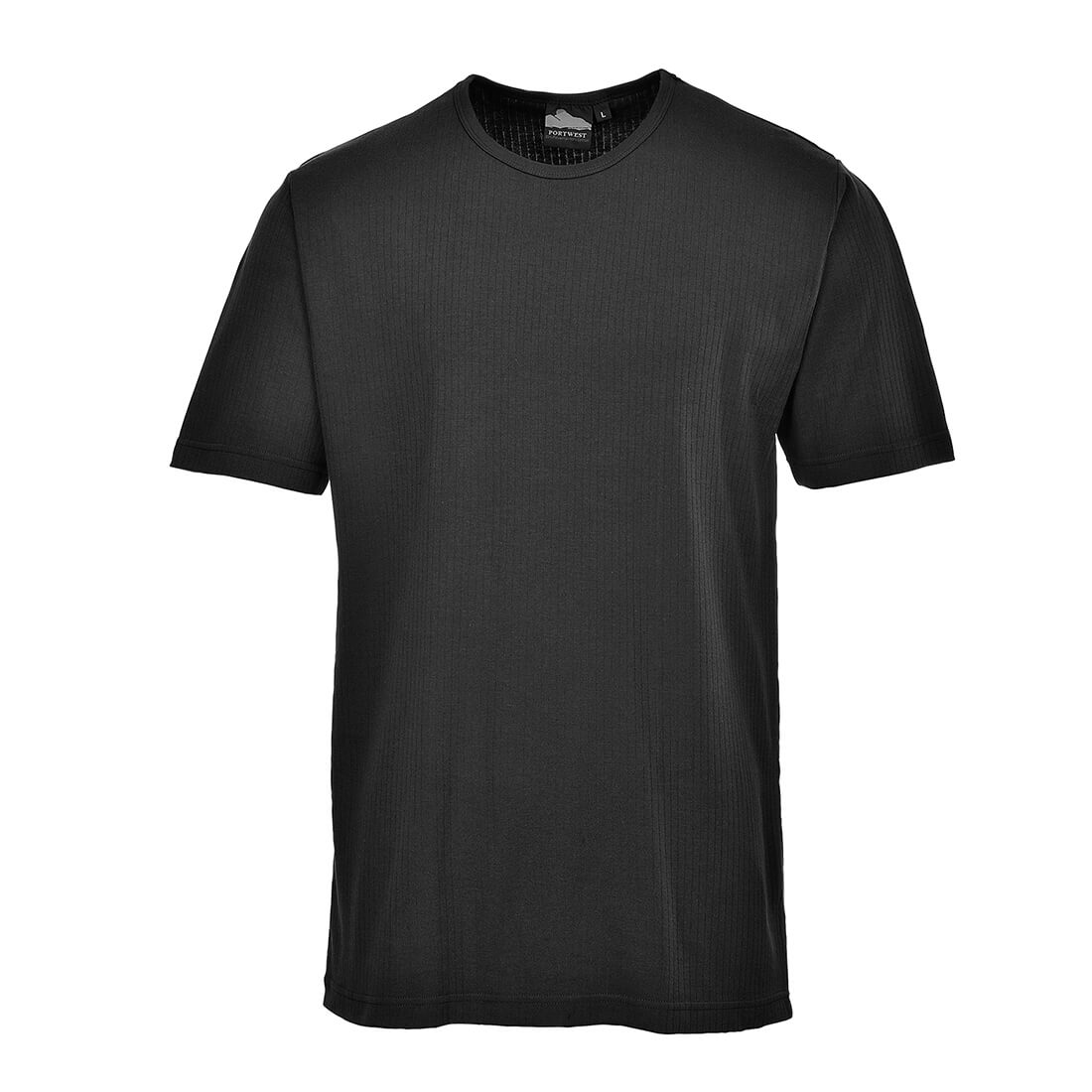 Photo of Portwest Thermal Short Sleeve T Shirt Black L