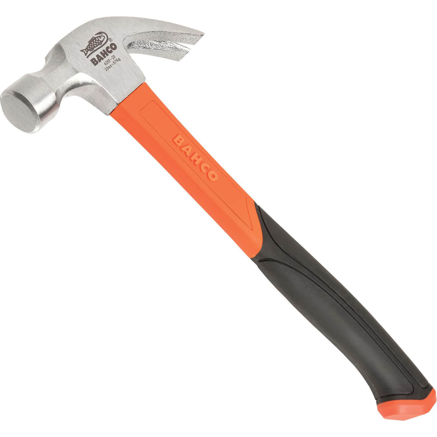 Photo of Bahco 428 Curved Fibreglass Claw Hammer 570g