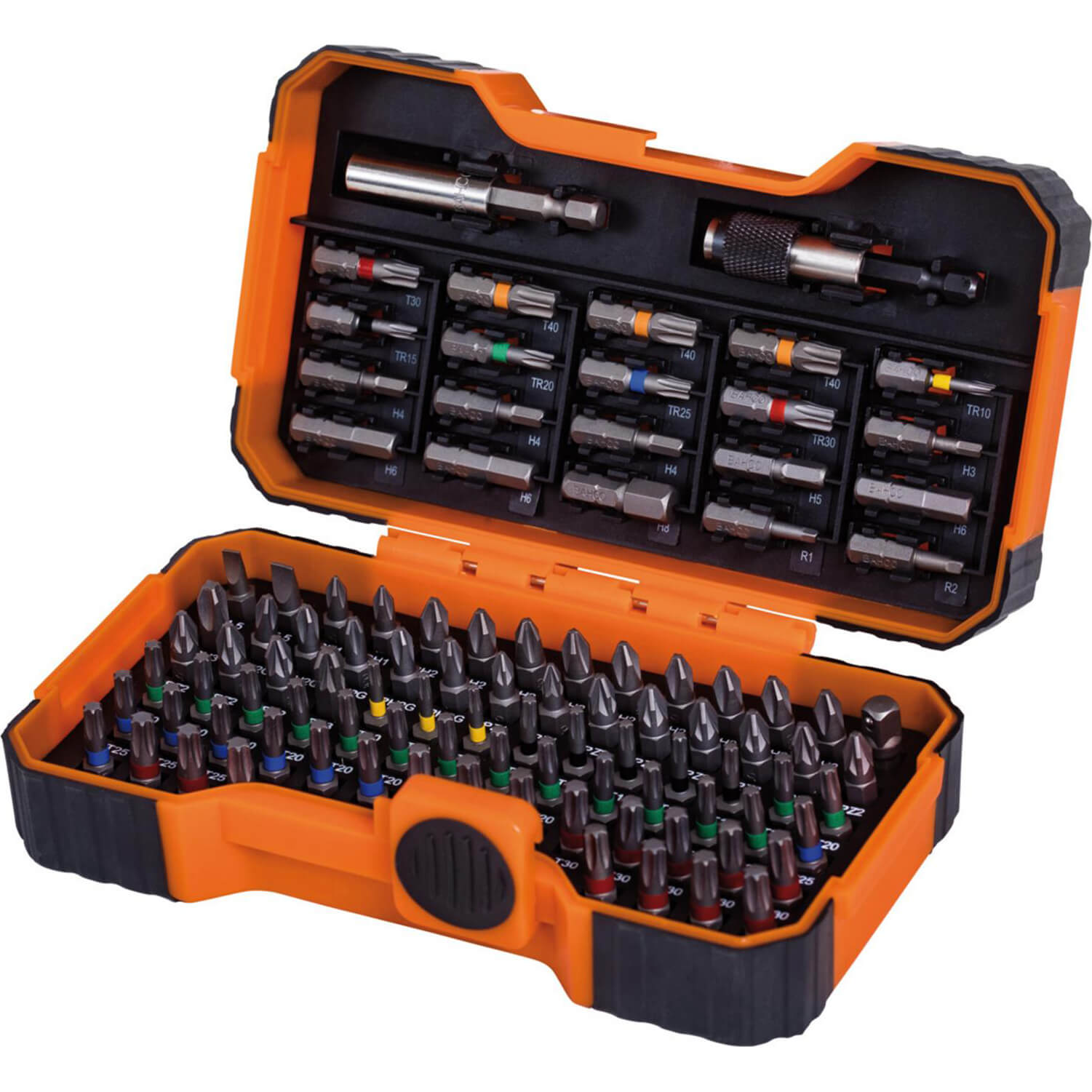 Photo of Bahco 100 Piece Colour Coded Screwdriver Bit Set