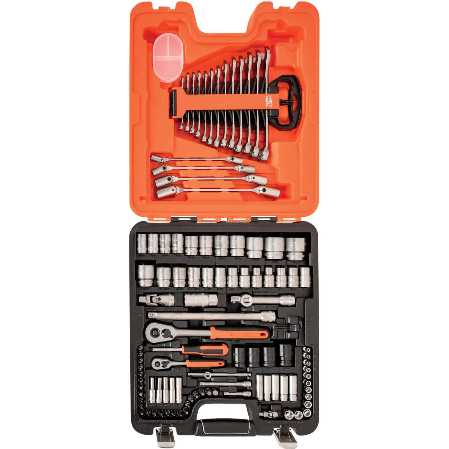 Photo of Bahco S106 106 Pieces 1/4 And 1/2in Drive Socket And Spanner Set Combination