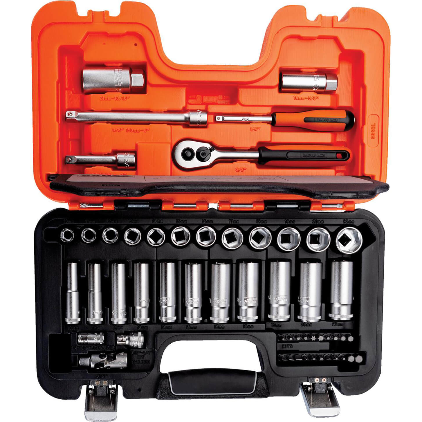 Photo of Bahco 53 Piece Combination Drive Hex Socket And Bit Set Metric Combination