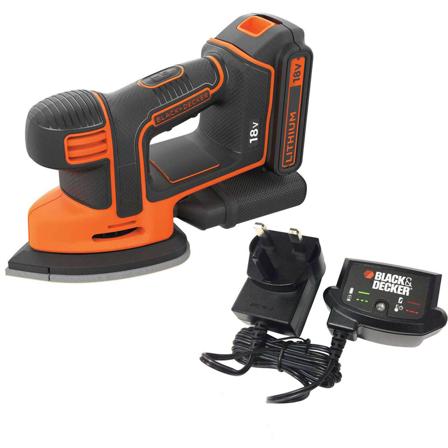 BLACK+DECKER 55 W Detail Mouse Electric Sander with Removable Quick Fit  Tips and Sanding Sheets, KA161BC-GB