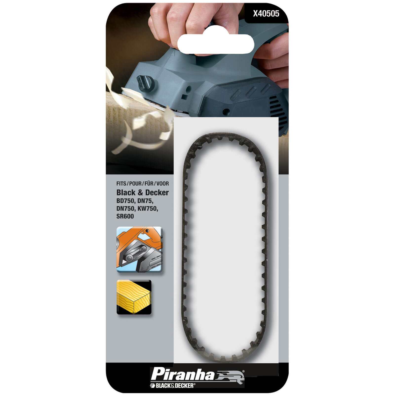 Black and Decker X40505 Piranha Genuine Rubber Planer Belt for