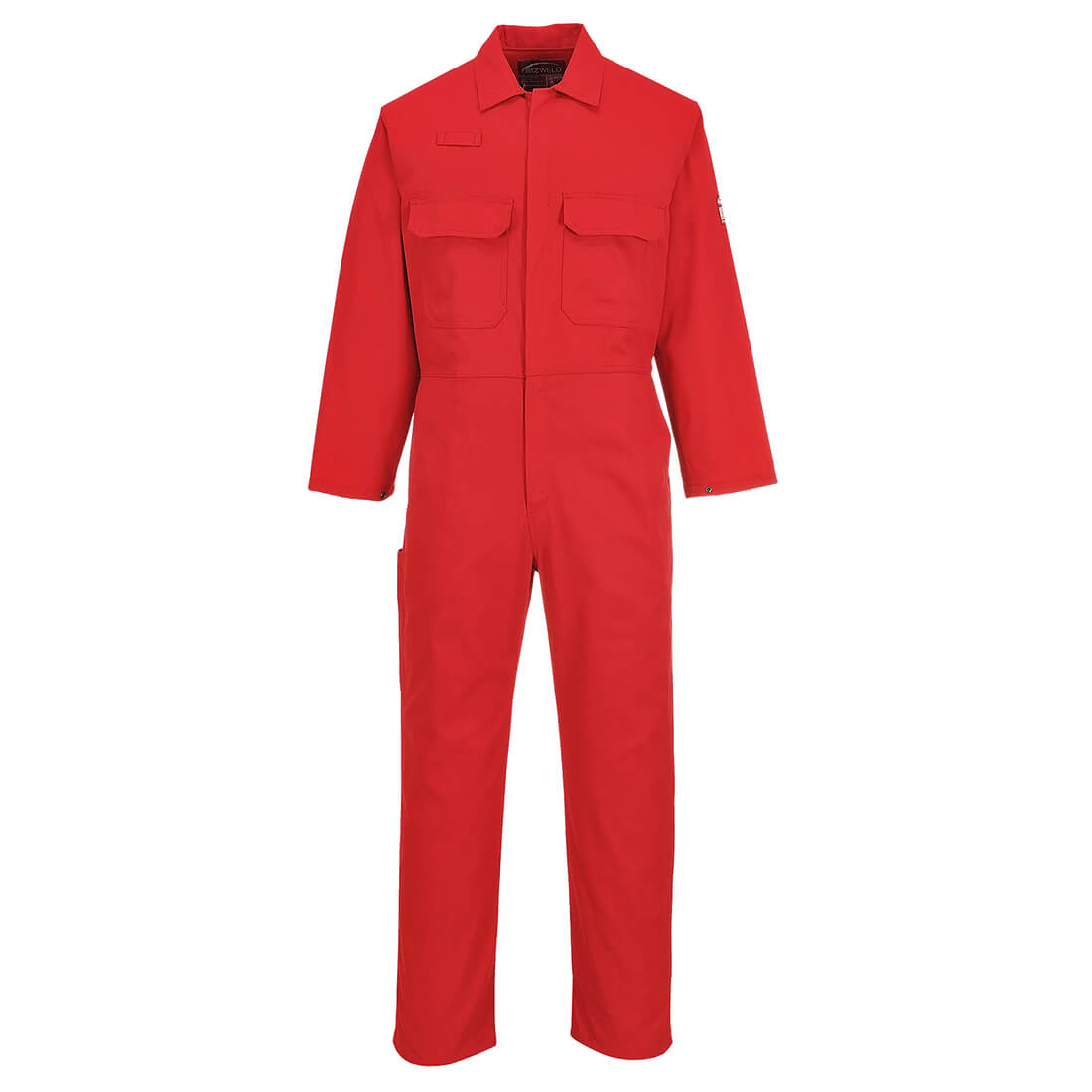 Photo of Biz Weld Mens Flame Resistant Overall Red 2xl 34