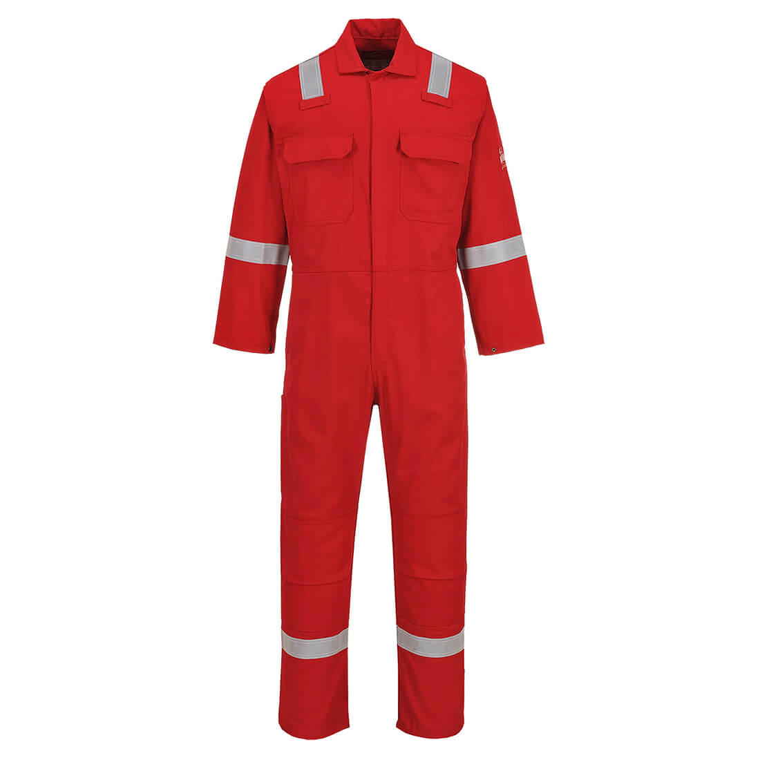 Photo of Biz Weld Mens Iona Flame Resistant Coverall Red Medium 34