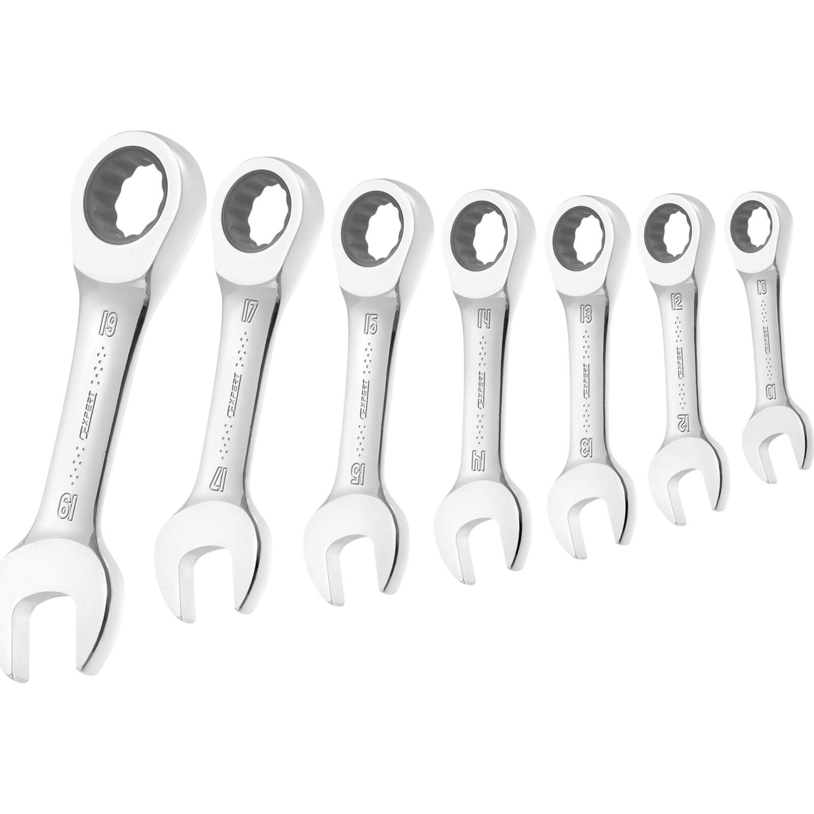 Photo of Expert By Facom 7 Piece Midget Ratchet Combination Spanner Set