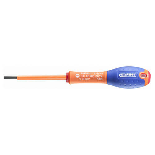 Photo of Expert By Facom Vde Insulated Parallel Slotted Screwdriver 4mm 100mm