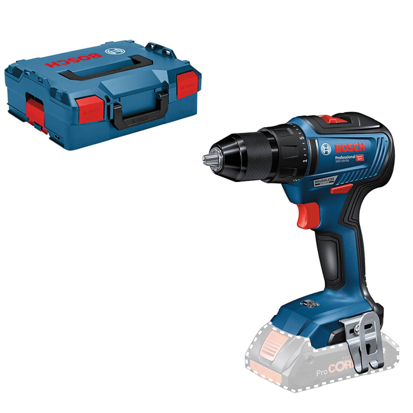 Photo of Bosch Gsr 18v-55 18v Cordless Brushless Drill Driver No Batteries No Charger Case
