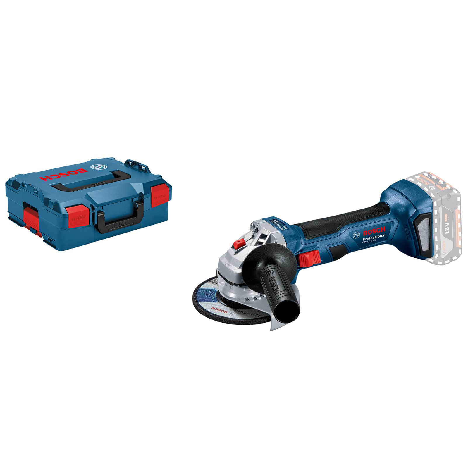 Photo of Bosch Gws 18v-7 125 18v Cordless Brushless Angle Grinder 125mm No Batteries No Charger Case