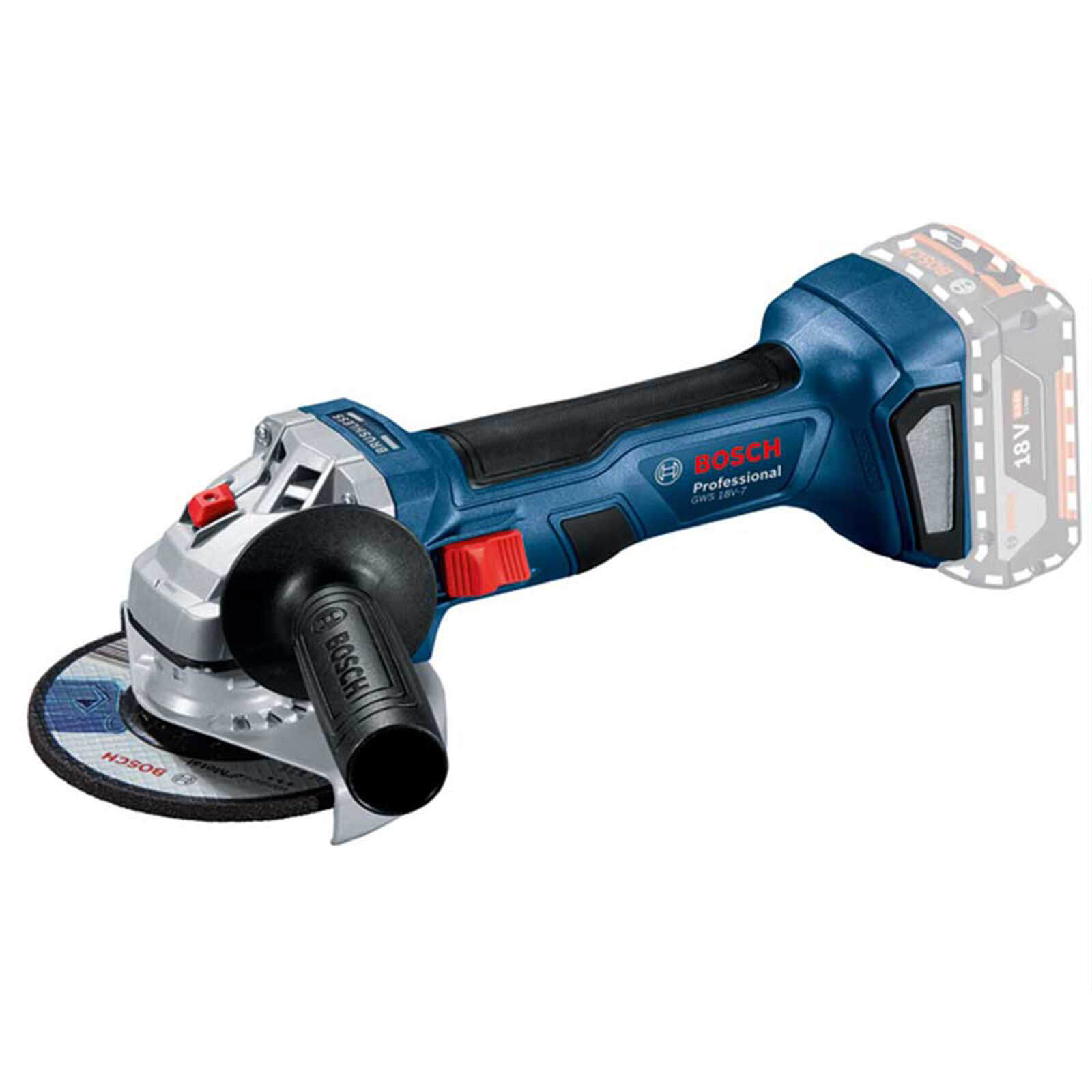 Photo of Bosch Gws 18v-7 115 18v Cordless Brushless Angle Grinder 115mm No Batteries No Charger No Case