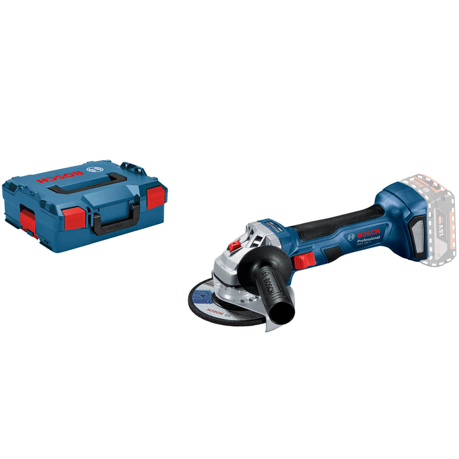 Photo of Bosch Gws 18v-7 115 18v Cordless Brushless Angle Grinder 115mm No Batteries No Charger Case