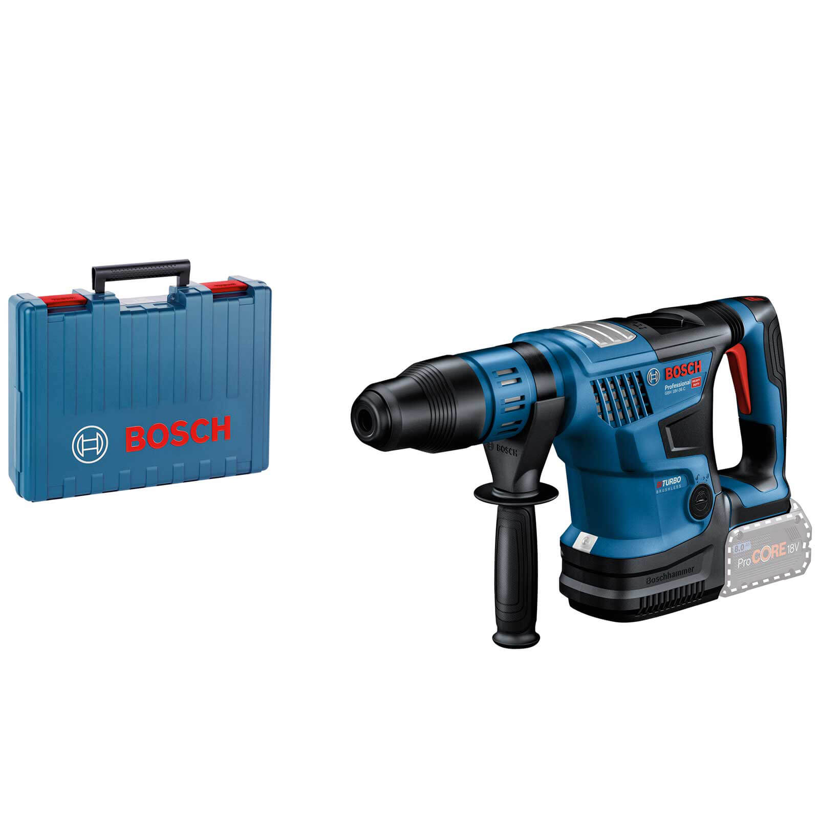 Photo of Bosch Gbh 18v-36 C Biturbo 18v Brushless Sds Max Rotary Hammer Drill No Batteries No Charger Case