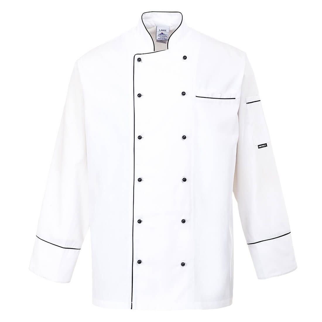 Photo of Portwest Mens Cambridge Chefs Jacket White L