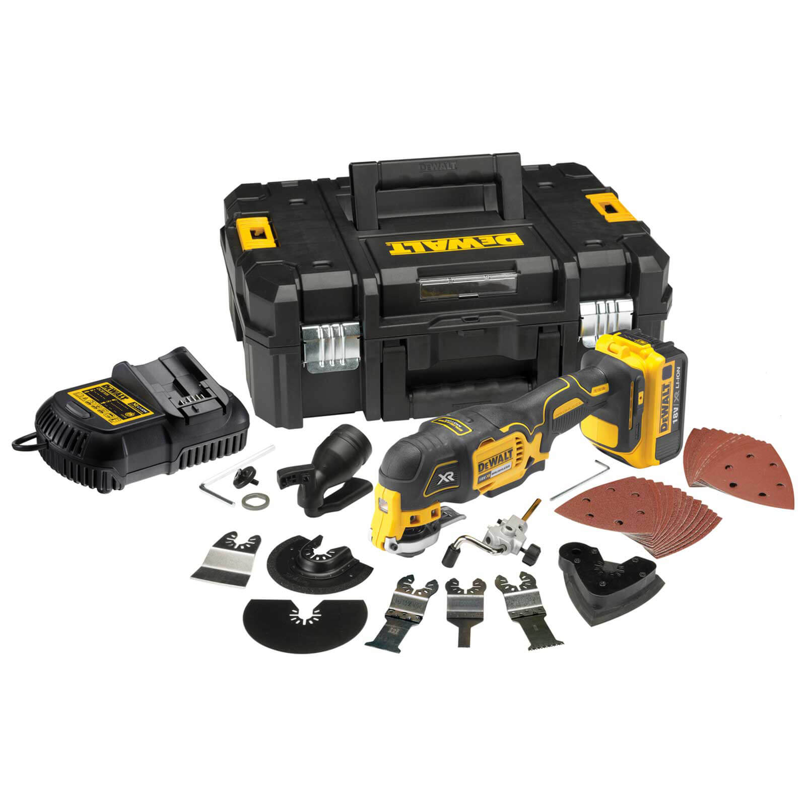 Photo of Dewalt Dcs355 18v Xr Cordless Brushless Oscillating Multi Tool 1 X 5ah Li-ion Charger Case & Accessories